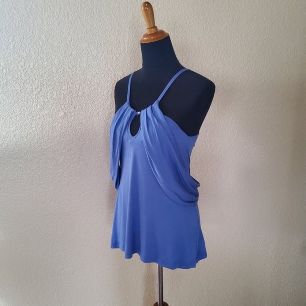 New LaROK Sleeveless Cami Tank Top Blue - Picture 5 of 7